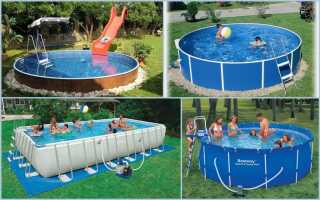 Установка каркасного бассейна на даче своими руками