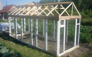 Теплица из старых оконных рам своими руками