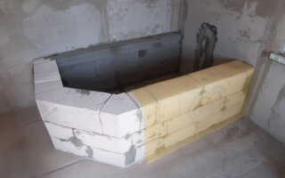 Ванна из газоблока своими руками