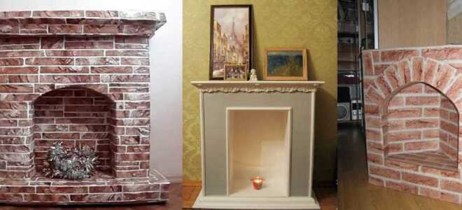 Картонный камин из коробок своими руками