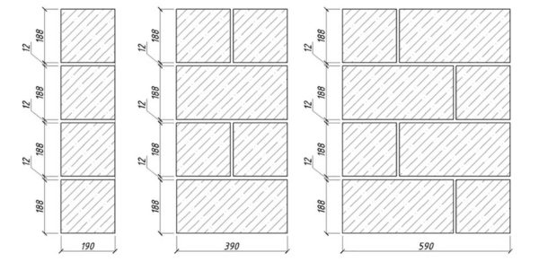 Примеры кладки керамзитоблока 