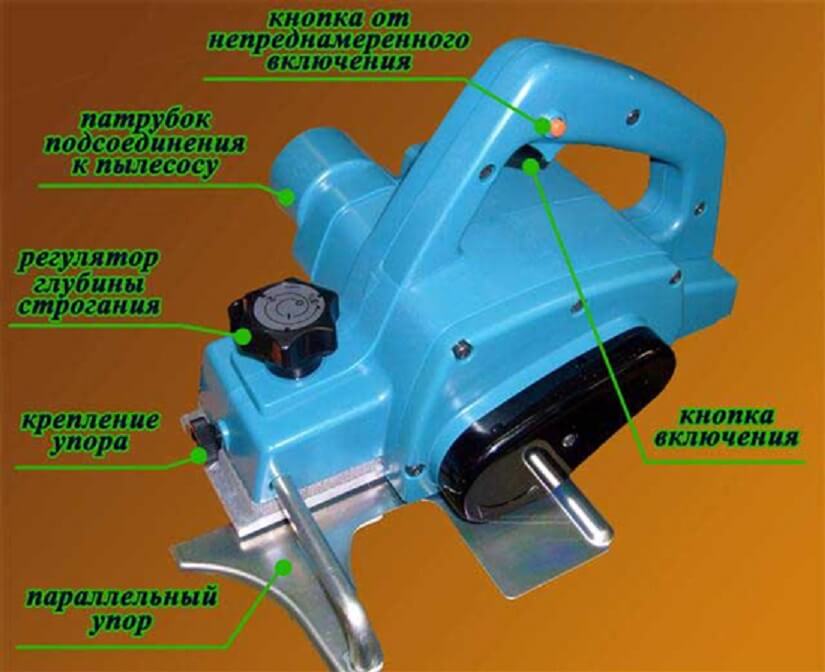 Строение устройство электрорубанка