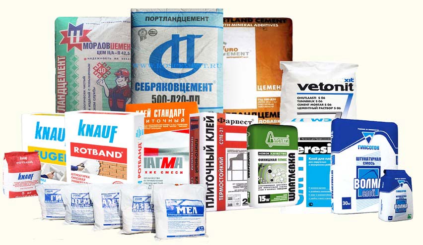 Строительные сухие смеси