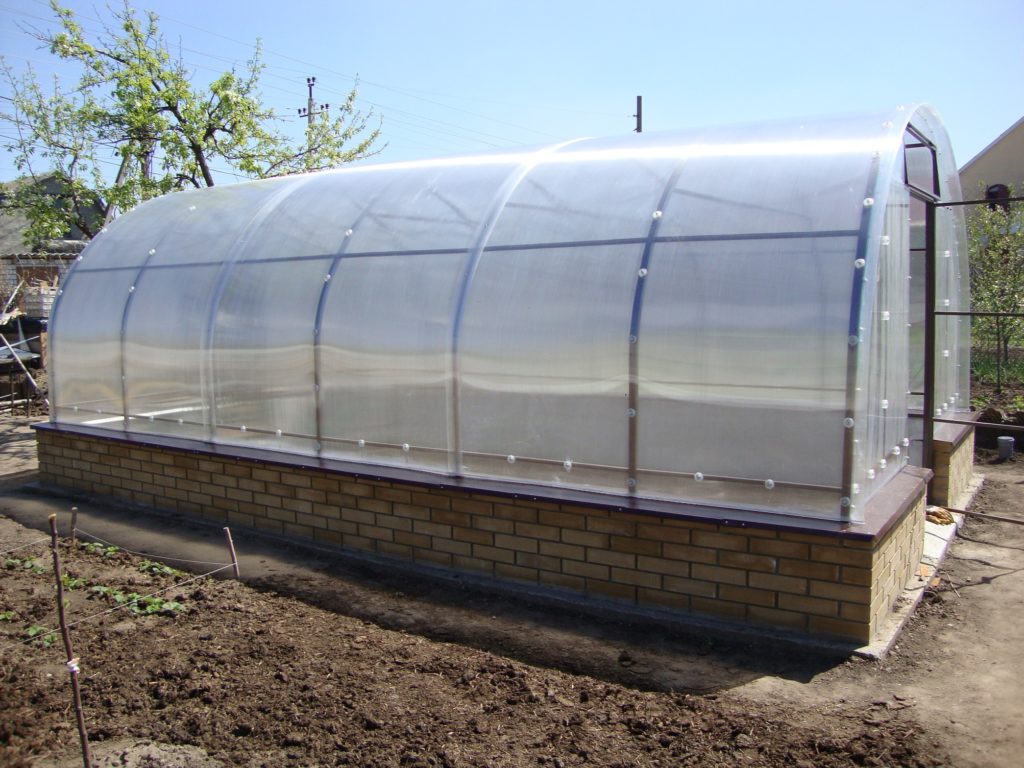 Теплица из поликарбоната на металлическом каркасе