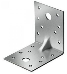 Уголок металлический равнополочный с ребром жесткости