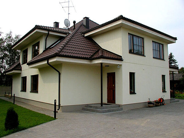 Фото домов построенных из бетонных панелей. 