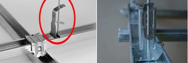 Анкерный подвес - для простой регулировки высоты подвесного потолка