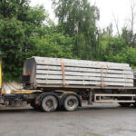 Транспортировка плит перекрытия