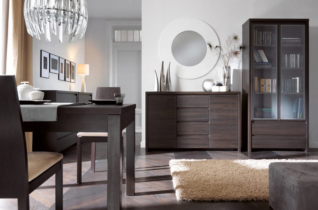 Мебель цвета венге в интерьере