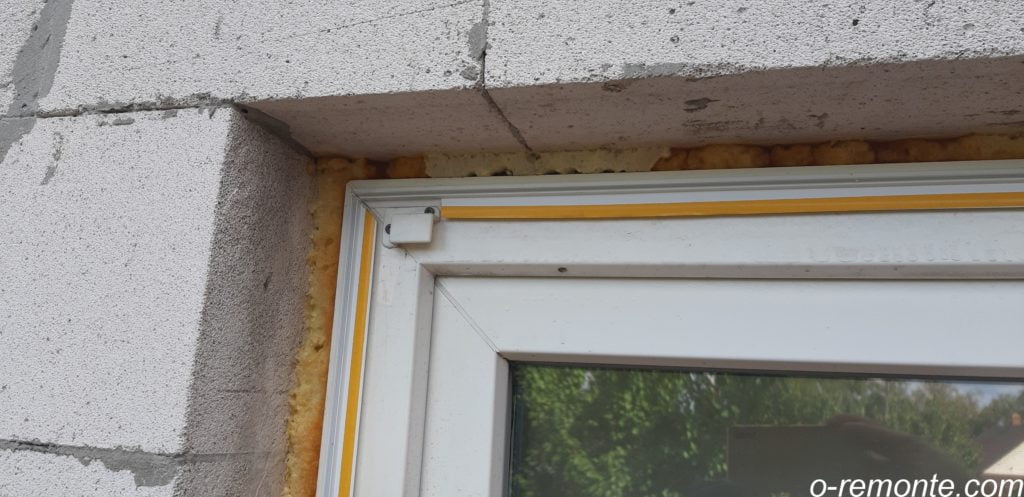 Утепление наружного откоса окна
