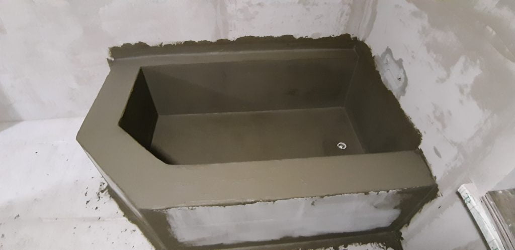 Ванна из газоблока